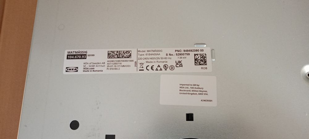 Plita electrica bucatarie inductie nou