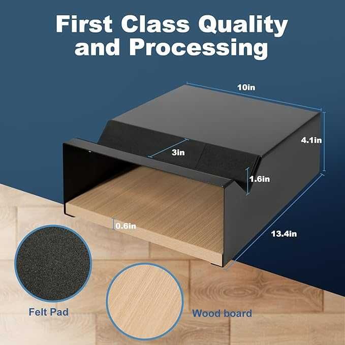 Стенна стойка за велосипед MOSHAY S-Rack, алуминий и дърво