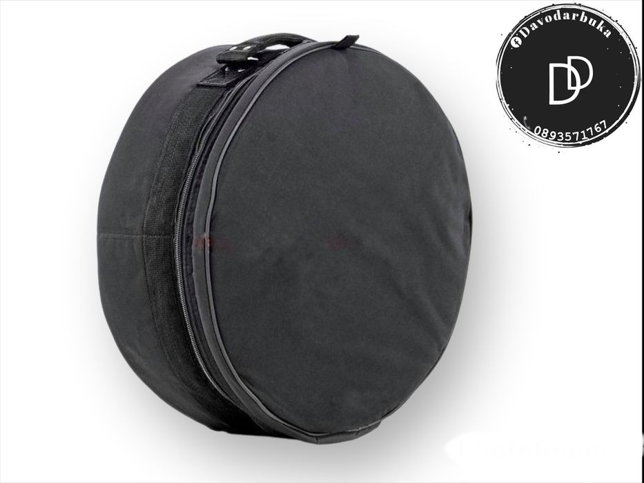 Разпродажба професионално голямо ударно дайре от еленска кожа с калъф