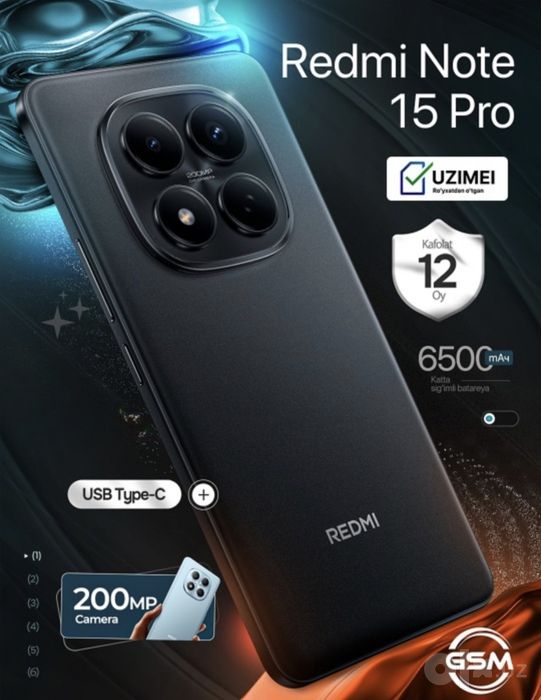 Redmi not 15pro sotiladi