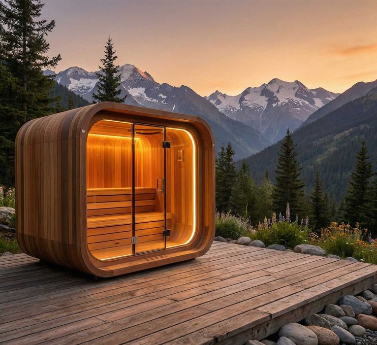 Sauna exterior premium St. Moritz