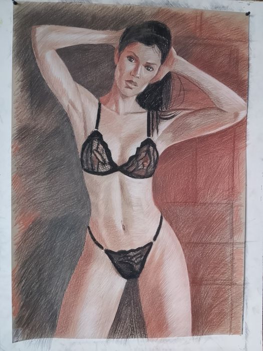 Продам картину. Уголь, сангина. От автора.