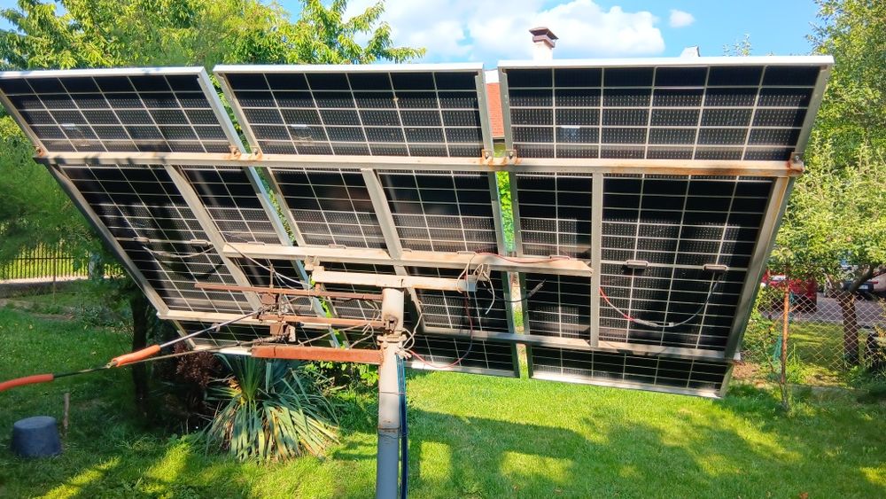 Фотоволтаична система. Инвертор Fronius Primo 3 kw. Соларен тракер.