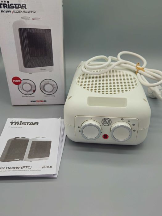 Керамичен вентилаторен отоплител Tristar PD-3846W PTC, 1500W