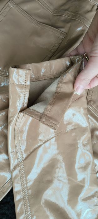 Pantaloni NOU Motivi nude piele eco 38