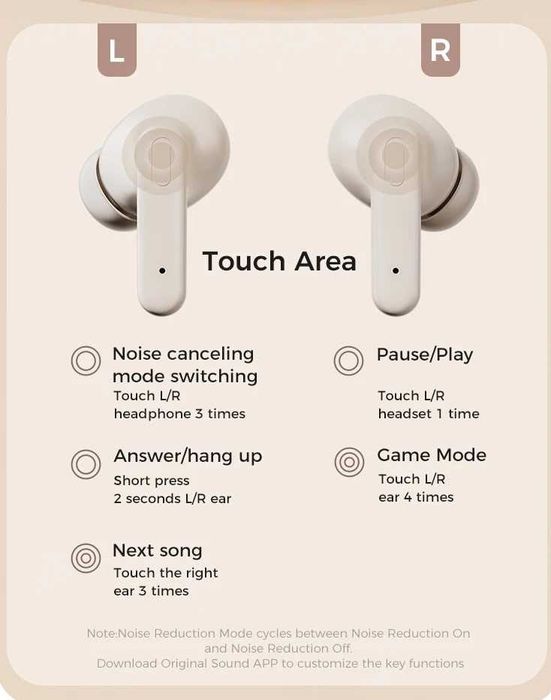 Earbud In Ear REALFIT F3 anc enc Call Hifi
