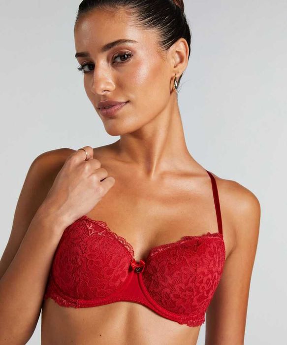 Дантелен червен сутиен Hunkemöller - 75C