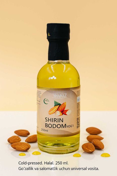 Масло Сладкого миндаля 250мл  (Ширин бодом ёғи) "ШАНАЗ"