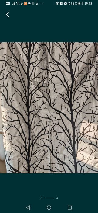 Set draperii și 2 fete perne