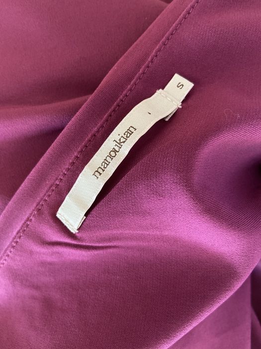 Официална цикламена рокля