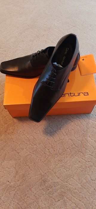 LOT pantofi bărbați sub gleznă, integral piele naturală, culoare negru
