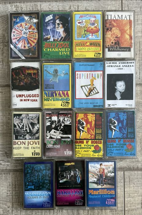 Lot 102 casete audio cu muzica diversa (synth-pop/downtempo/electro/disco/italo-disco/dance/rock
