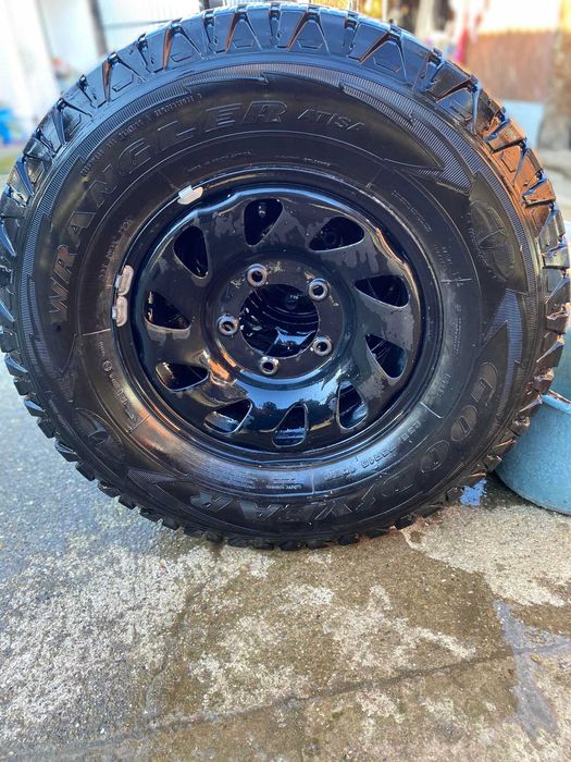 Set Jante Otel r15 cu Anvelope Off-Road GoodYear 235 75 r15