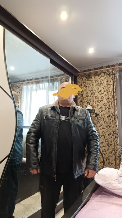 Куртка зимняя кожаная