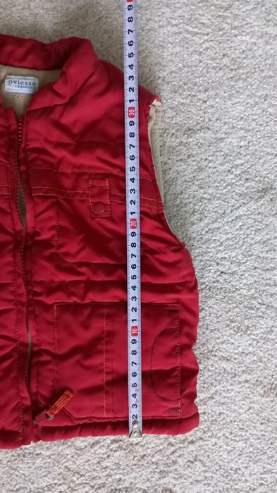 OVS Детски ватиран елек / грейка за Момче, тъмночервен, за 3-4 г