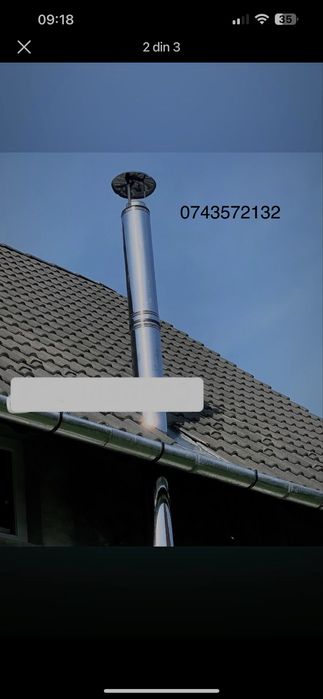 Horn din inox cos de fum facem la comada