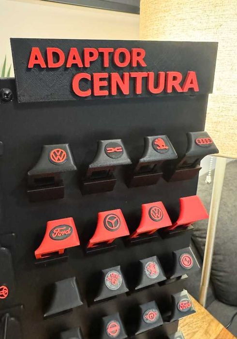 Adaptor (blocare) centura alarma masina, cu logo auto, poze reale