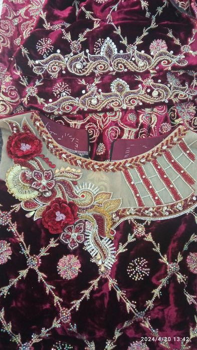 Ajoyib bezaklar bilar qizlar kelinlar köylaklari tikamiz