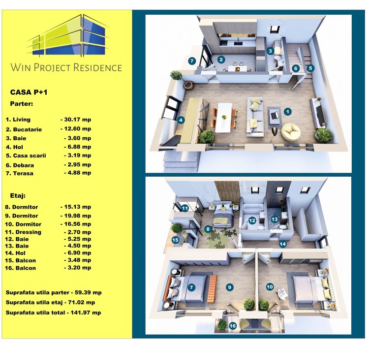 Casă individuală P+ETAJ+Pod Valu lui Traian, 265 mp teren • 2 parcări