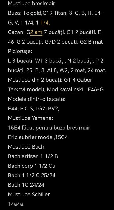 Mustiucuri breslmair, bach, yamaha, schilke