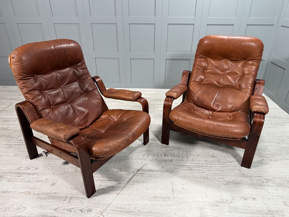 Винтидж кожени релакс кресла К102