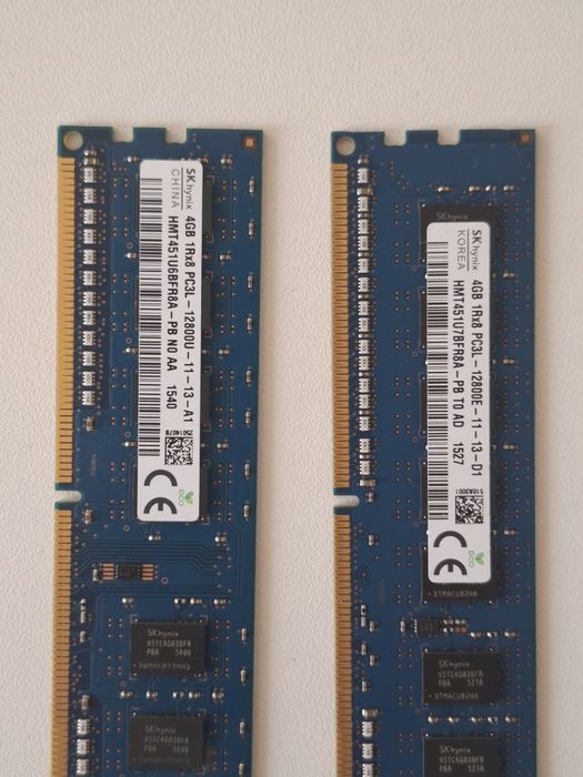 2 x 4 gb RAM SK hynx DDR3