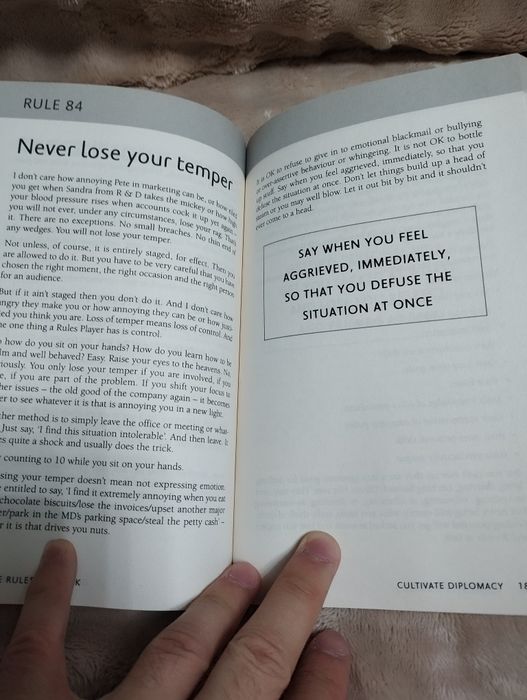 The rules of work. Рачард Темплар