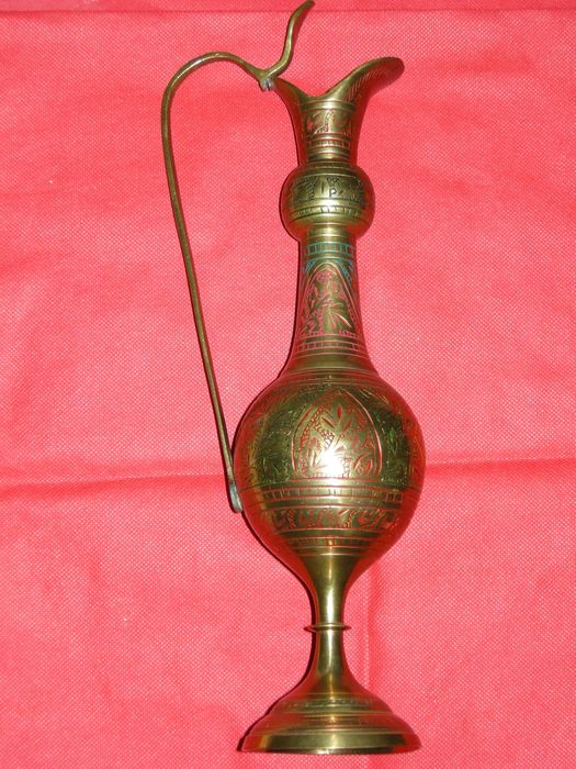 Ваза с ручкой, латунь, гравировка ручная работа, Индия 2 штуки