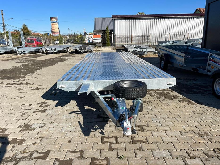 Inchiriere Remorca/Platforma auto 6m plina 3 trei axe 8,5m 5m 8m
