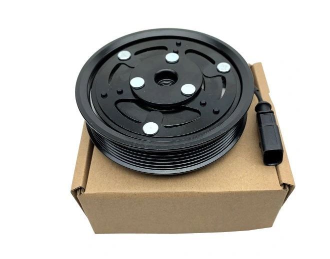 Cupla magnetica ambreiaj compresor A/C diametru 110 mm cu 6 caneluri, tip Denso 6SAS14C, Audi A4 (B8) 2008-2015; A5 2007-2016; Q5 (8R) 2008-2016 motorizare 2,0 TDI, rulment 35x52x20 mm,
