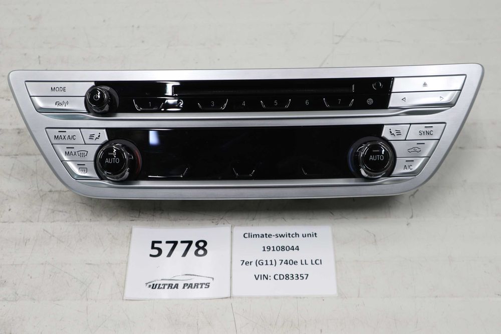 Керамичен Клима панел Аудио панел БМВ Г11 БМВ Г12