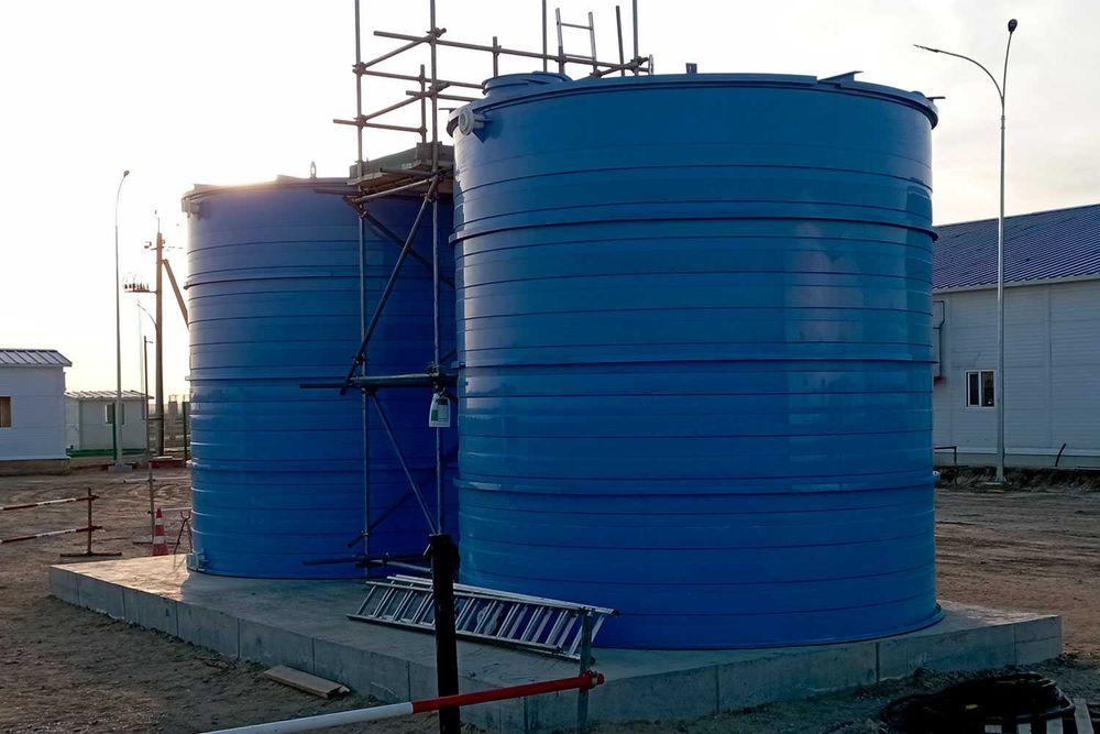 Пожарные резервуары из полипропилена до 150м3, для АПТ и кранов