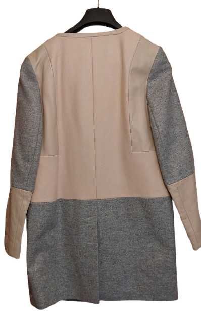 Манто Laura Ashley от вълна, кашмир и кожа/ размер М