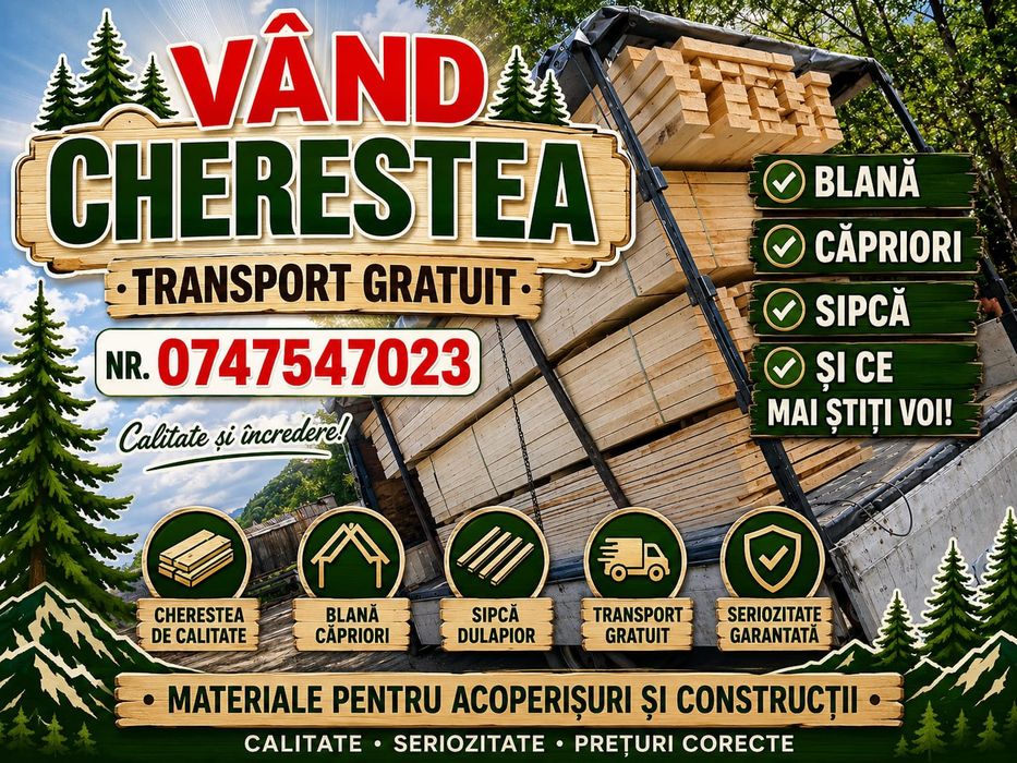 Vând cherestea de calitate