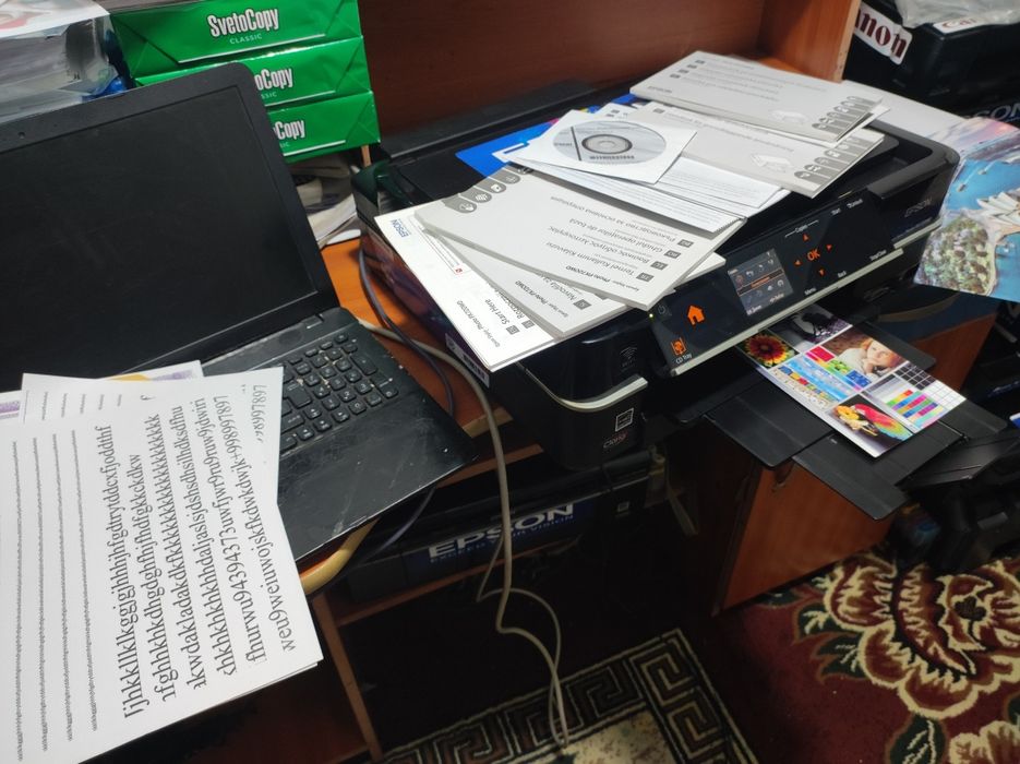 Epson 730 Wi_Fi li 6 rangli Duplex yani list orqa oldga bir vaqda 100%