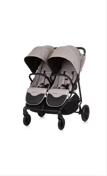 Carucior pentru gemeni Chipolino Top Stars 2024 Makadamia