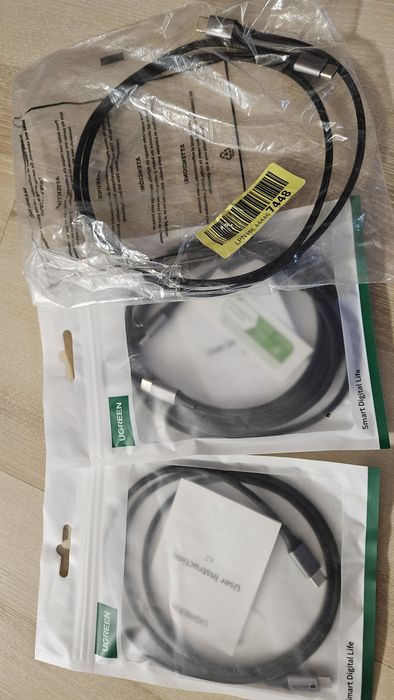 UGREEN кабели – USB, AUX, нови, запечатани