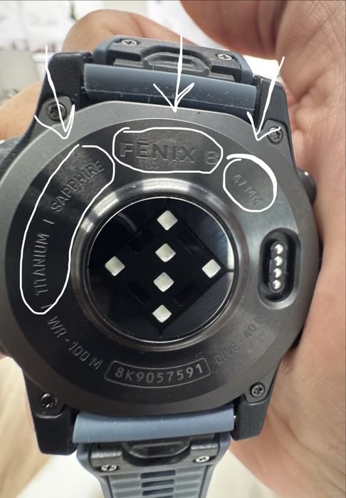 Garmin Fenix 8 AMOLED Sapphire 47 мм +4 ремешка