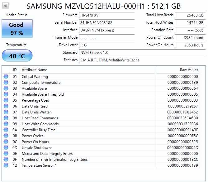 Ssd 500gb 250gb nvme impecabile