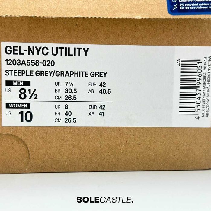 ASICS Gel-NYC Utility 'Steeple Grey Graphite Grey'