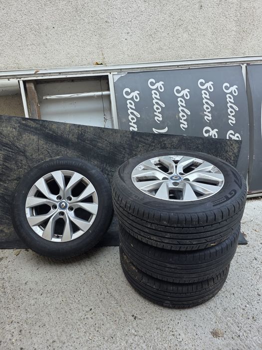 Vând set jante originale Renault + 4 anvelope Continental 215/60 R17 H
