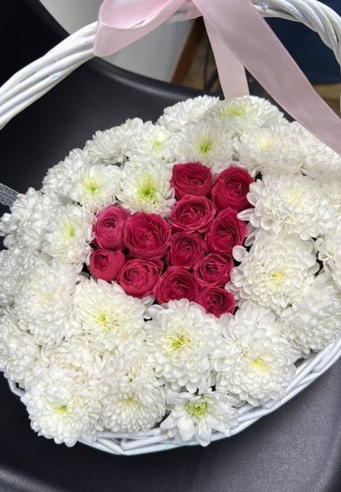 цветы корзины с буквой