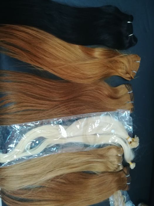 Естествени коси 120гр  първо качеството  промоция 280 лева