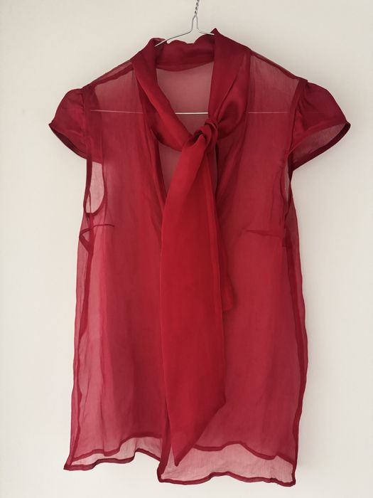 Bluza matase trasparenta