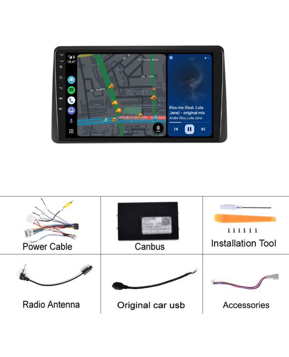 Navigatie Carplay Duster 2019-2021 Noua