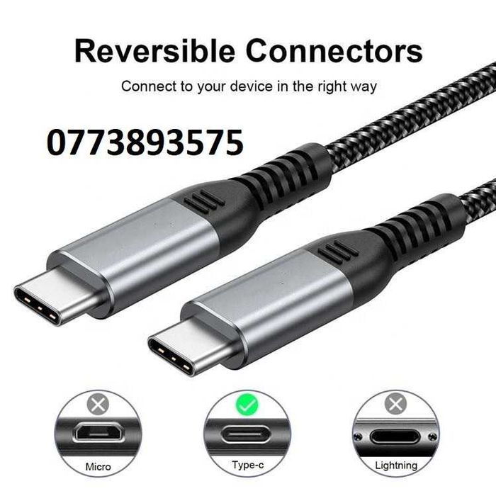 Cablu incarcare laptop telefon type-C 10Gbps 100W iPhone 15 Pro Max