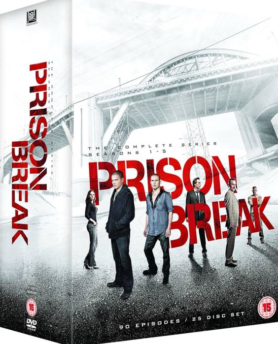 Film Serial Prison Break Season 1-5 Complete Box DVD Origianle
