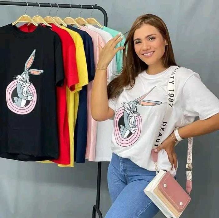 Дамски тениски с принт 12 модела XS-4XL