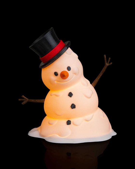 Happy Snowman - Jucarie - Lampa LED - 20cm