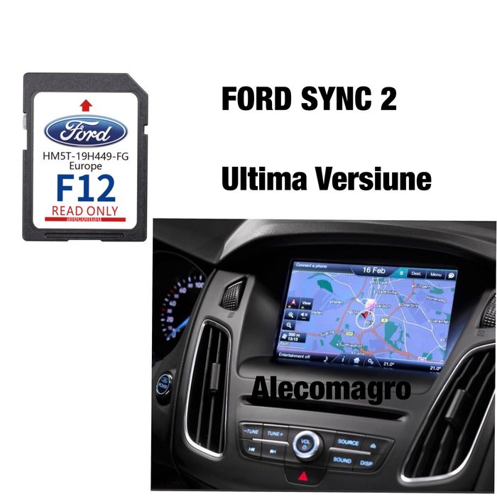 Card Navigatie Ford Sync2 F12 2024 CMax Focus Mondeo Galaxy Kuga S-Max